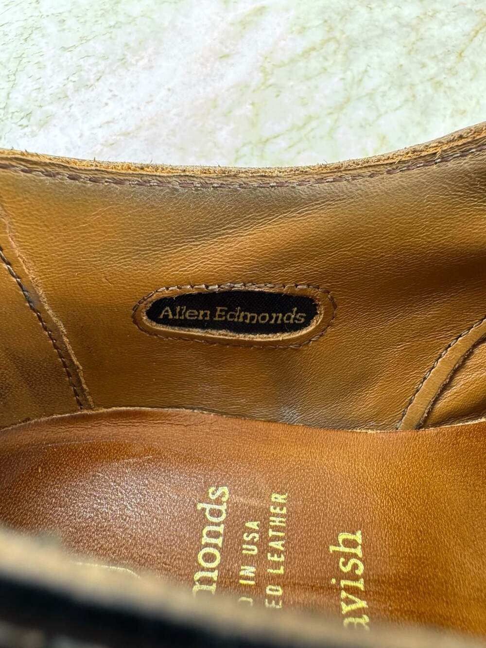 Allen Edmonds McTavish Wingtip Oxford Black Leather Men’s Shoes Size 8.5 - Picture 11 of 16